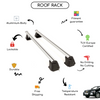 Smooth Roof Rack Cross Bars Set for Chevrolet Epica 2006 - 2012