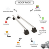 Smooth Roof Rack Cross Bars Set for Chevrolet Lacetti Sedan 2004 - 2013