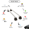 Smooth Roof Rack Cross Bars Set for Lexus IS Sedan 1999 - 2010