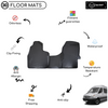 3D Molded Interior Car Floor Mat for Mercedes Sprinter W906 2007-2013
