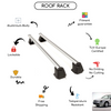 Smooth Roof Rack Cross Bars Set for Nissan Primera (P11) Sedan 1996 - 2002