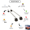 Smooth Roof Rack Cross Bars Set for Opel Corsa E Hatchback 2020 - Up