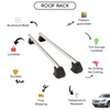 Smooth Roof Rack Cross Bars Set for Opel Insignia Sedan 2009 - Up