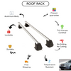 Smooth Roof Rack Cross Bars Set for Rover 75 Sedan 2000 - 2005