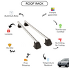 Smooth Roof Rack Cross Bars Set for SUBARU Tribeca SUV 2005 - 2007
