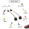 Smooth Roof Rack Cross Bars Set for Tagaz Sonata Sedan 2004 - 2011