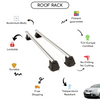 Smooth Roof Rack Cross Bars Set for Volkswagen Golf V Hatchback 2003 - 2009