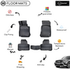 3D Molded Interior Car Floor Mat for Mercedes Benz GLC 2015 - Up