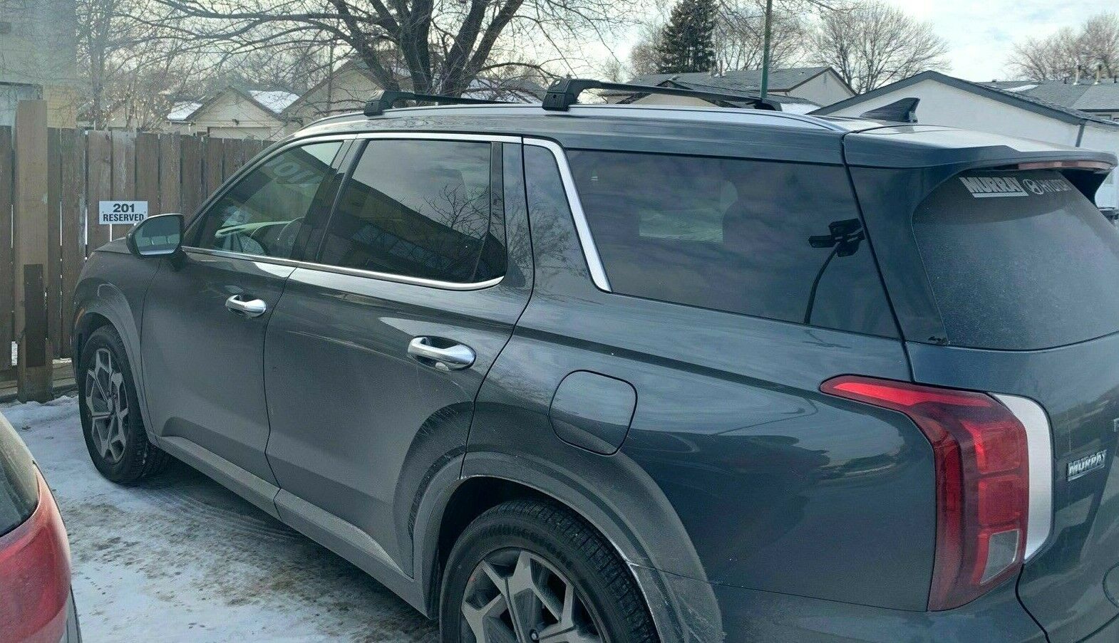 Black Roof Rack Cross Bars For Hyundai Palisade 2020 2021