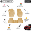3D Molded Interior Beige Car Floor Mat for Kia Sportage 2015 - Up