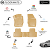 3D Molded Interior Beige Car Floor Mat for Mercedes S Class W222 2006 - 2013