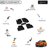 4D Premium Rubber Car Floor Mat for Peugeot 2008 2020 - Up