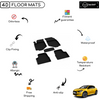 4D Premium Rubber Car Floor Mat for Peugeot 208 2019 - Up