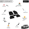 4D Premium Rubber Car Floor Mat for Renault Talisman 2016 - Up