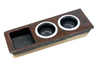 Mercedes W123 Compatible Center Console Cup Holder InsertBurl Wood Walnut