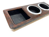 Mercedes W123 Compatible Center Console Cup Holder InsertBurl Wood Walnut