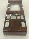 Mercedes W124 Compatible Walnut Color Burl Wood Shifter Frame Panel Console