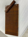 Mercedes W124 Compatible Zebrano Color Sliding Wood Rollup Center Console Storage Box