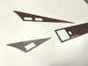 Mercedes W201 190 (LHD) Compatible Zebrano Color Interior Dash Trim 3 Pieces