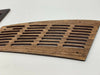 Mercedes W126 C126 Compatible Walnut Color Dash Speaker Cap Covers 2 Pieces
