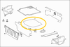 Covering Spare Wheel Luggage Cover For Mercedes W123 Sedan A1236900130