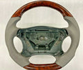 For Mercedes W203 C Class AMG Gray Walnut Veneer Steering Wheel 2001-2007