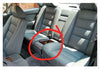 Mercedes W124 Compatible Zebrano Color Sliding Wood Rollup Rear Console Storage Box