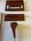 Mercedes R107 C107 W107 SL Series Compatible Zebrano Wood Trim Set