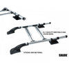 For Mitsubishi Triton L200 Roof Rails Racks Cross Bars Set Shark Style 2006-15
