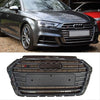 ABS Plastic Front Grills For AUDI A3 2016-2020 S3 Gray