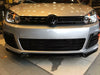 Black Plastic Front Bumper Lip Splitter For Vw Golf 6 1998-2002 3 Pieces