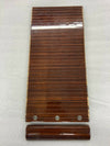 Mercedes W124 Compatible Zebrano Color Sliding Wood Rollup Rear Console Storage Box