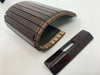 Mercedes W124 Compatible Walnut Color Sliding Wood Rollup Center Console Storage Box