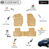 3D Molded Interior Beige Car Floor Mat for Toyota Auris 2007 - 2012